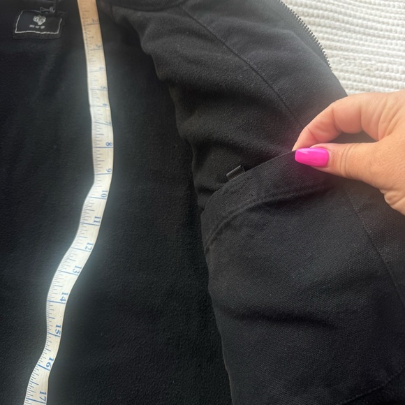 Darc Sport “Been Through It Hard Work” Zip Jacket – Distressed Blackout - Picture 15 of 16